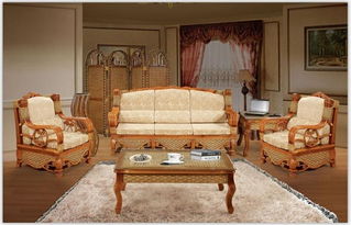 佛山藤实木家具厂价直销 欧式竹藤客厅沙发床9025，品质与实惠的完美结合